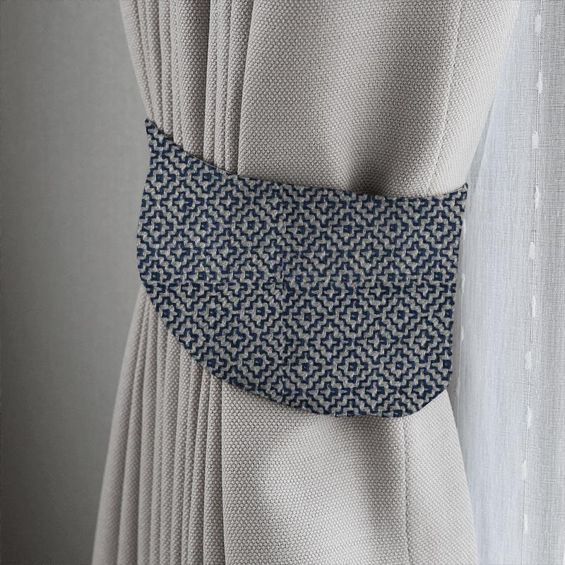 Linden Indigo Tieback Sanderson Linden Weaves Linden Indigo Tieback