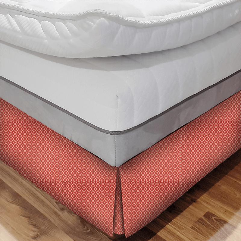 Sanderson Linnean Weaves Botanic Trellis Bengal Red Bed Base Valance