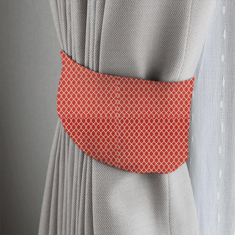 Sanderson Linnean Weaves Botanic Trellis Bengal Red Tieback