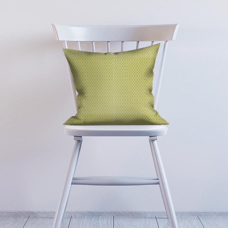 Sanderson Linnean Weaves Botanic Trellis Lime Cushion