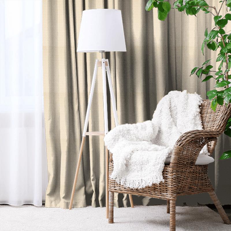 Sanderson Linnean Weaves Hutton Papaya Made To Measure Curtain
