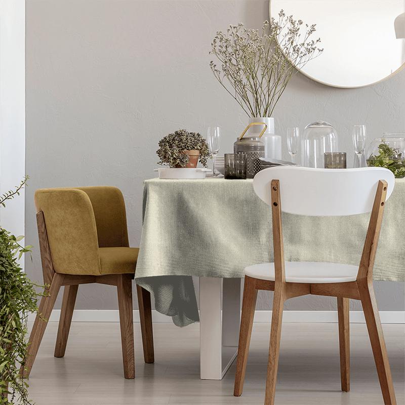 Sanderson Lymington Damask Weaves Lymington Damask Ecru Tablecloth