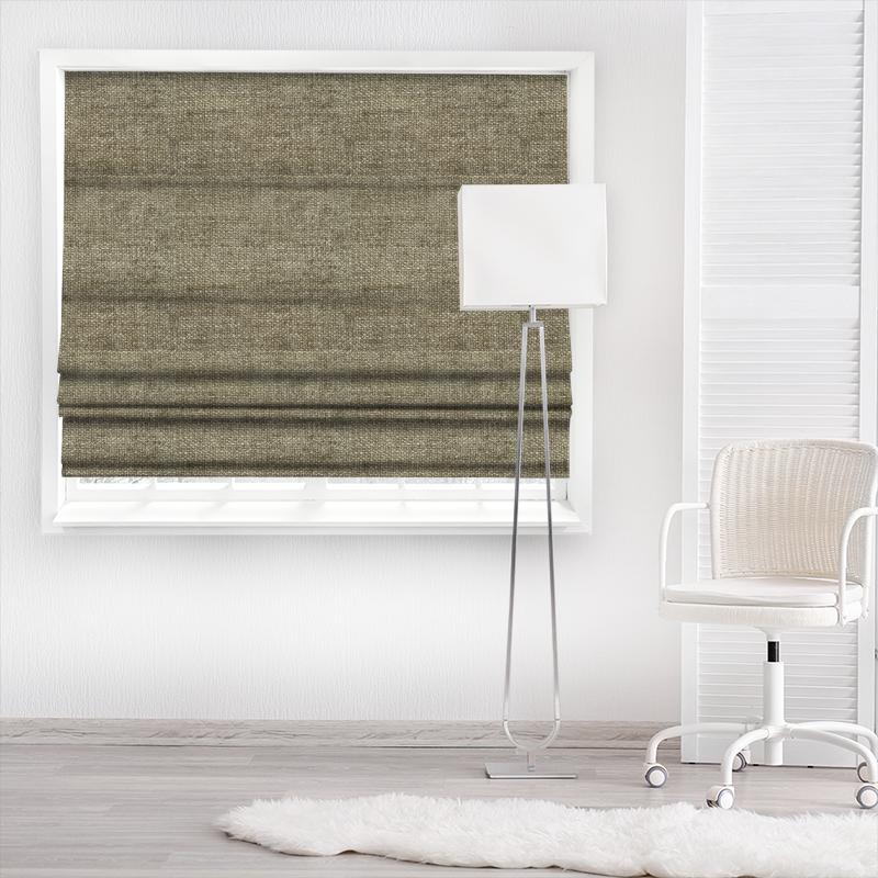 Moorbank Mushroom Made To Measure Roman Blind Sanderson Moorbank Weaves Moorbank Mushroom Made To Measure Roman Blind