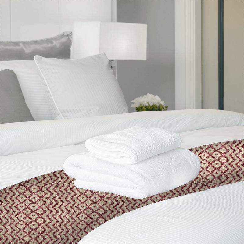 Sanderson Richmond Hill Weaves Cheslyn Claret/Cream Bed Runner