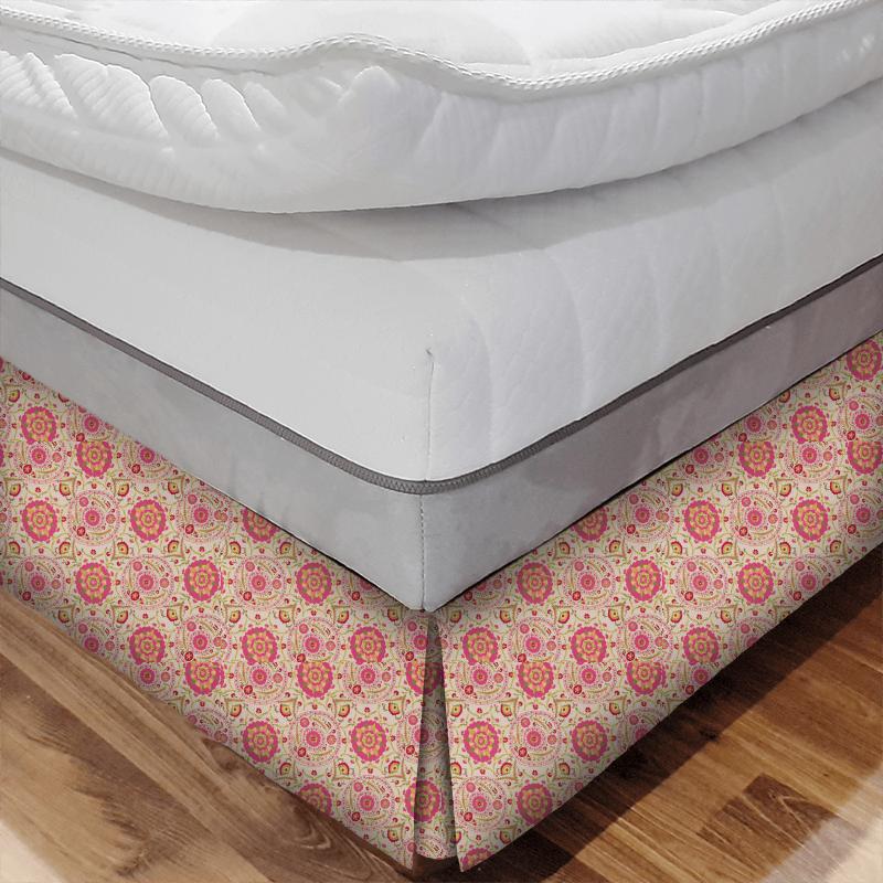 Sanderson Sojourn Weaves Anthos Cerise/Lime Bed Base Valance