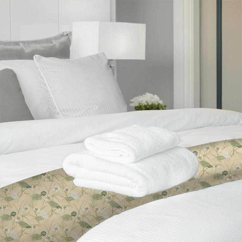Sanderson Voyage of Discovery Heronsford Yellow/Cream Bed Runner