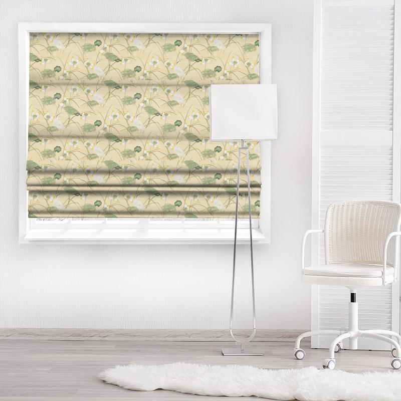 Sanderson Voyage of Discovery Heronsford Yellow/Cream Made To Measure Roman Blind