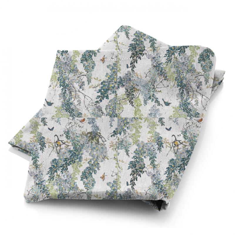 Sanderson Waterperry Fabrics Wisteria Falls Mineral Fabric