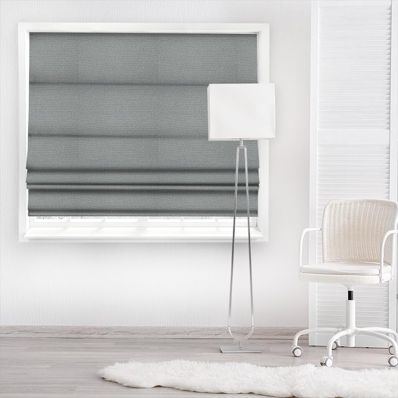 Sanderson Woodland Plains Woodland Plain Grey /Blue Made To Measure Roman Blind