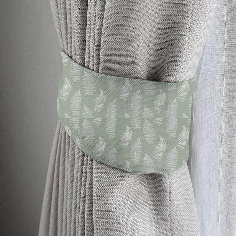Sanderson Woodland Walk Fern Embroidery Mist Tieback