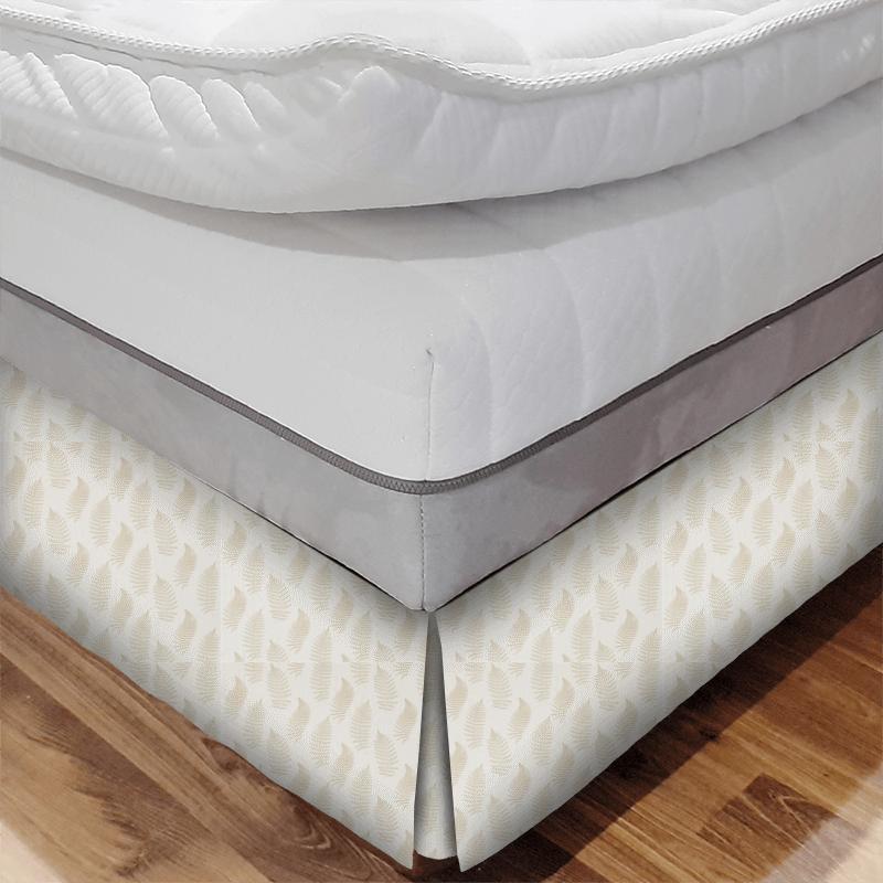 Sanderson Woodland Walk Fern Embroidery Ivory Bed Base Valance