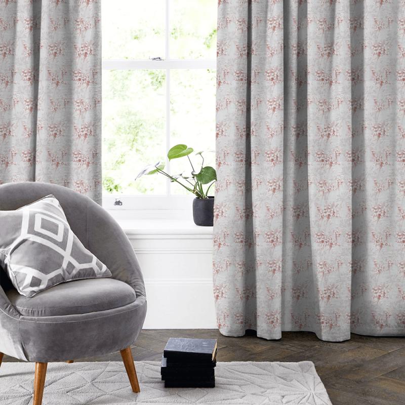 Ashley Wilde Chantilly Clemence Dusky Rose Made To Measure Curtain