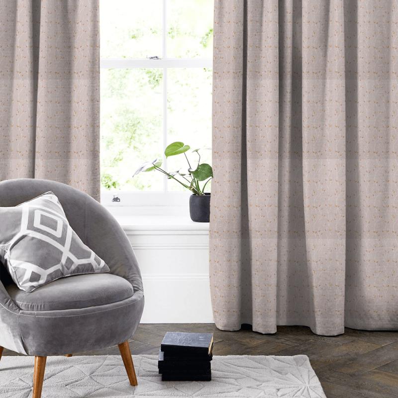 Ashley Wilde Chantilly Ivy Dusky Rose Made To Measure Curtain