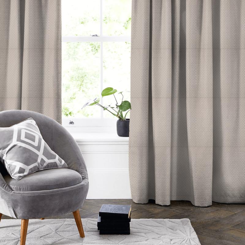 Argyle Taupe Made To Measure Curtain Ashley Wilde Essential Weaves Vol 1 & 2 Argyle Taupe Made To Measure Curtain