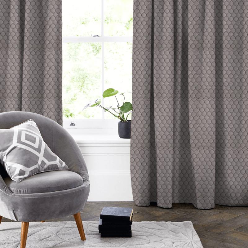 Ashley Wilde Essential Weaves Vol 1 & 2 Bazely Graphite Made To Measure Curtain